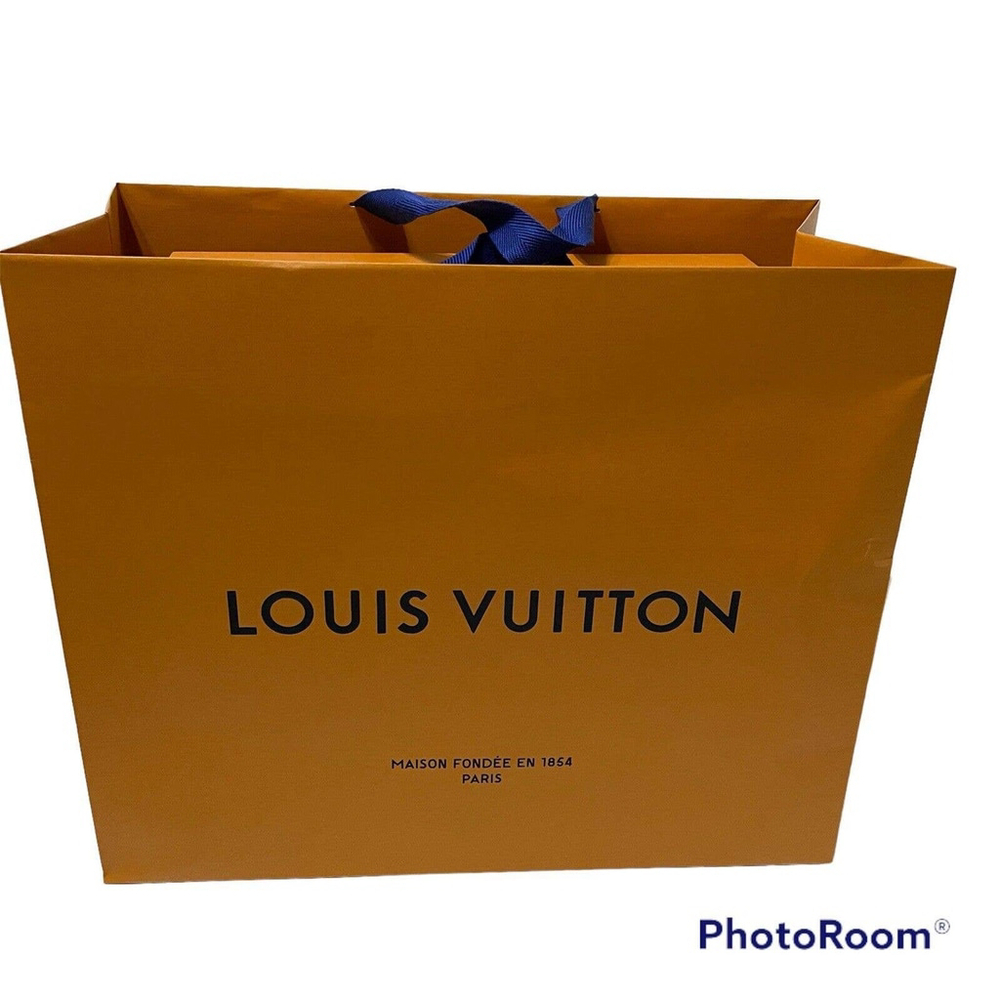 LOUIS VUITTON LV Gift Box Magnetic Empty Large Box & Gift Bag Authentic